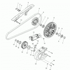 SCOUT BOBBER SIXTY ALL OPTIONS (N20MTA11/MTB11) Drive train, sprockets, guards and belt - n20mta00...