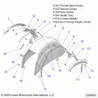 CHIEFTAIN DARK HORSE (N21TCDBB) Body, fender, rear - n21tcdbb all options (200945c...