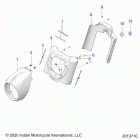 SPRINGFIELD DARK HORSE (N21TJDBB/TJDDB) Body, headlight housing - n21tjdbb  /  n21tjddb (2...