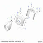 SPRINGFIELD DARK HORSE (N21TJDBB/TJDDB) Body, headlight housing - n21tjdbb  /  n21tjddb (2...