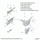 CHIEFTAIN DARK HORSE (N21TCDBB) Body, side covers - n21tcdbb all options (200950c)