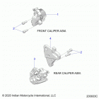 CHIEFTAIN STANDARD 111 (N21TCBAA) Brakes, calipers, front and rear - n21tcbaa all op...