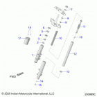 CHIEFTAIN STANDARD 111 (N21TCBAA) Suspension, front forks - n21tcbaa all options (20...