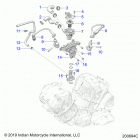 CHALLENGER LIMITED (N21LCARR) Engine, ignition, thermostat housing asm. - n21lca...