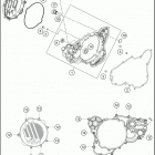 2020 250 XC-W TPI ENGINE Кожух сцепления
