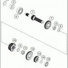 2020 390 ADV ENGINE Трансмиссия-ведомый вал
