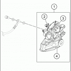 2020 390 ADV WHITE CHASSIS Задний суппорт
