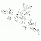 2020 390 ADV WHITE CHASSIS Subframe