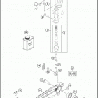 2019 85 SX 19_16 CHASSIS Тормозной цилиндр задний