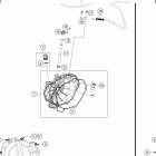 2020 790 ADVENTURE ENGINE Кожух сцепления