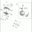 2020 390 ADV ENGINE Корпус Дросселя