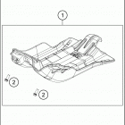2020 300 XC-W TPI SIX DAYS CHASSIS Зажита двигателя