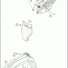 2019 150 SX CHASSIS Обтекатель , крылья