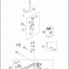 2019 450 EXC-F SIX DAYS CHASSIS Тормозной цилиндр задний