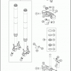 2020 790 ADVENTURE WHITE CHASSIS Передняя вилка