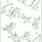 2019 1290 SUPER ADVENTURE S ORANGE CHASSIS Side trim