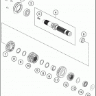2020 790 ADVENTURE ENGINE Трансмиссия-ведомый вал