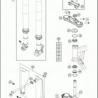2020 50 SX MINI CHASSIS Передняя вилка