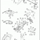 2020 1290 SUPER ADVENTURE R CHASSIS Обтекатель , крылья