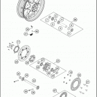 2020 1290 SUPER ADVENTURE S SILVER CHASSIS Переднее колесо
