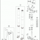 2020 300 XC-W TPI SIX DAYS CHASSIS Передняя вилка