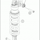 2019 690 ENDURO R CHASSIS Амортизатор