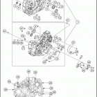 2020 390 DUKE ENGINE Картер двигателя