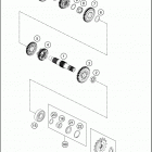 2020 390 DUKE ENGINE Трансмиссия 2-контрпривод