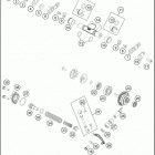 2020 150 XC-W TPI ENGINE Глушитель