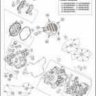 2020 85 SX ENGINE Картер двигателя