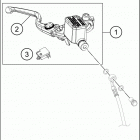 2020 390 ADV WHITE CHASSIS Front brake control