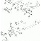 2020 1290 SUPER ADVENTURE S SILVER CHASSIS Side   /   center stand