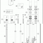 2020 690 SMC R CHASSIS Передняя вилка