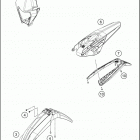 2020 250 XC-W TPI CHASSIS Обтекатель , крылья