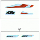 2020 250 SX-F CHASSIS Наклейки