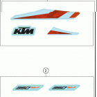 2020 350 SX-F CHASSIS Наклейки