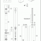 2020 50 SX MINI CHASSIS Передняя вилка