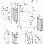 2020 250 XC-W TPI ENGINE Система охлаждения