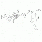 2020 390 ADV WHITE CHASSIS Side   /   center stand