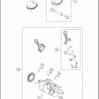 2020 790 ADVENTURE ENGINE Коленвал и поршень