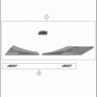 2020 150 XC-W TPI CHASSIS Наклейки