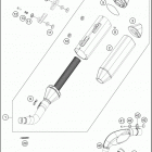 2019 250 XC-F CHASSIS Глушитель