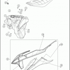 2019 450 XC-F CHASSIS Tank, seat