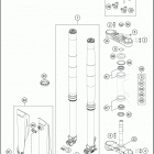 2020 150 XC-W TPI CHASSIS Передняя вилка