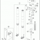 2020 350 SX-F CHASSIS Передняя вилка