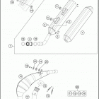 2020 250 XC-W TPI CHASSIS Глушитель