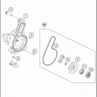 2020 390 DUKE ENGINE Водяной насос
