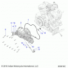 CHIEFTAIN STANDARD TITANIUM SMOKE (N20TCBBB) Engine, primary and clutch cover - n20rta22  /  ru...