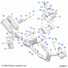 FTR 1200 CARBON LE (N20RTR25) Engine, exhaust asm - n20rtr25 (200997c)