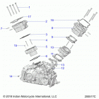 CHIEFTAIN STANDARD TITANIUM SMOKE (N20TCBBB) Engine, cylinder and cylinder head mntg.  - n20rta...